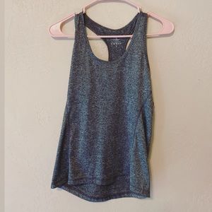 Gray Racerback Workout Tee